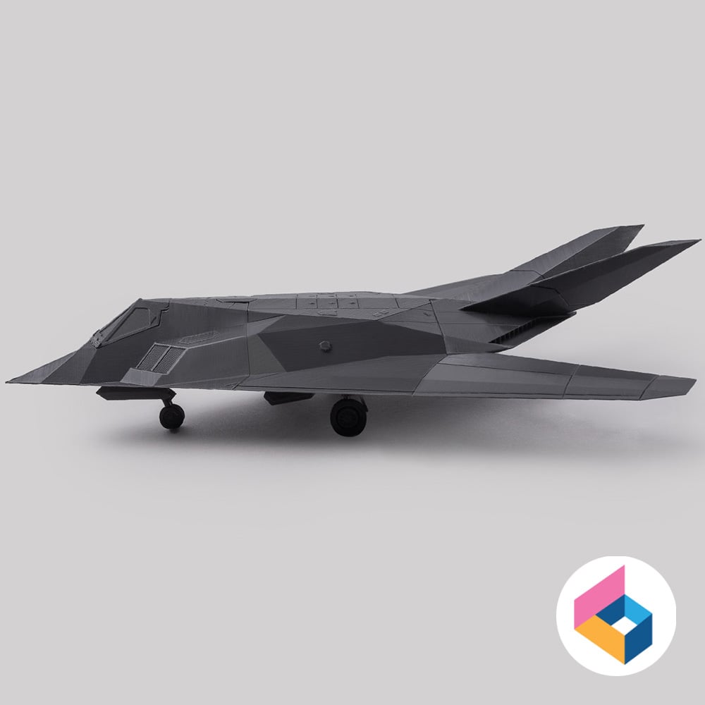 F-117 Night hawk - Foldable design 3d model