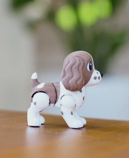 Ludo Springer Spaniel - Articulated Fidget Dog 3d model