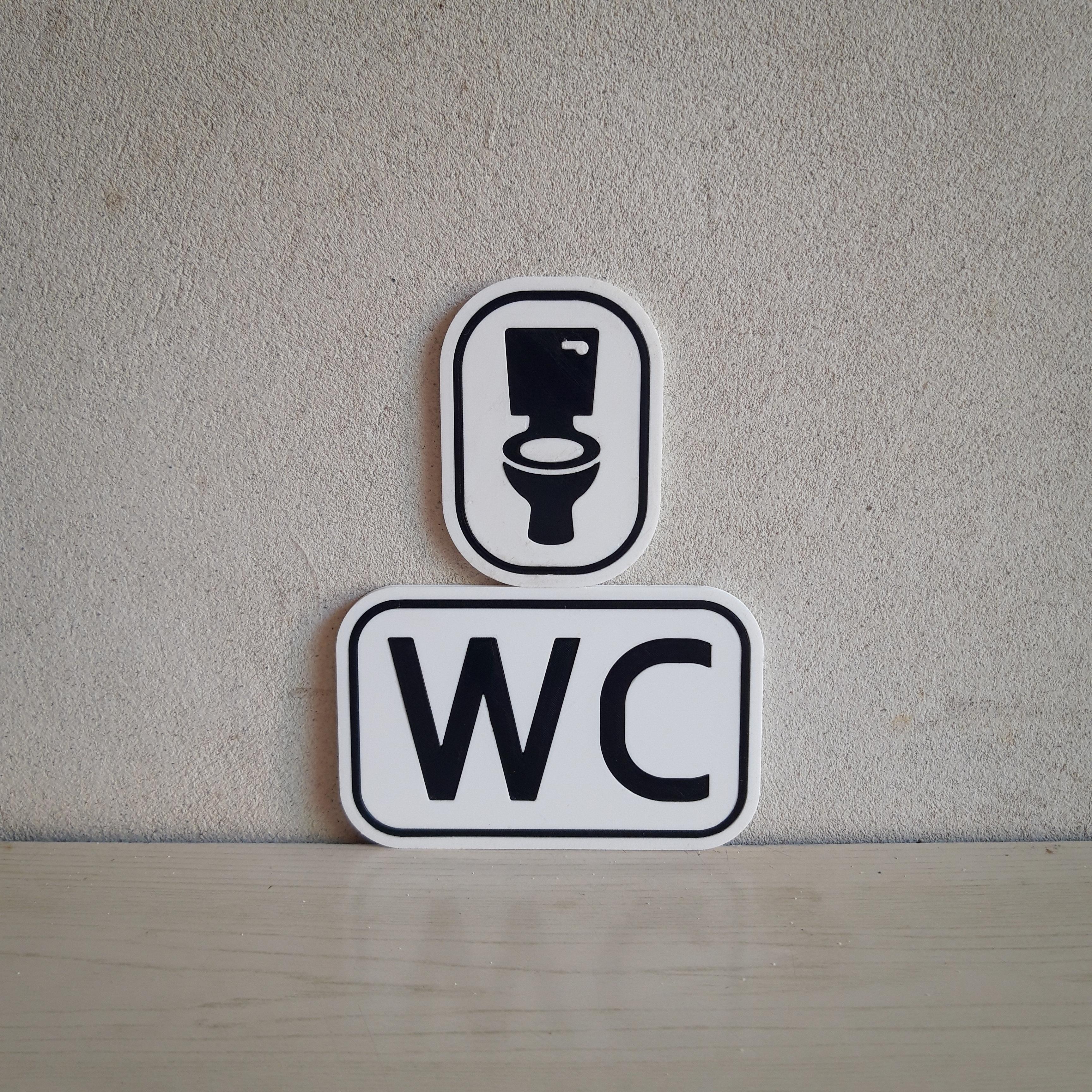WC signs 3d model