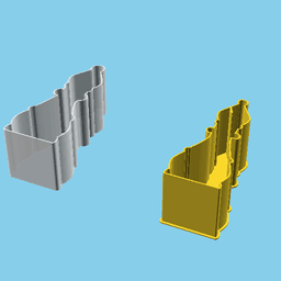Chess Bishop piece, nestable box (v1) 3d model