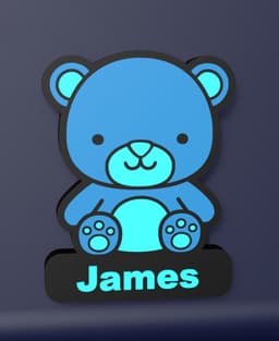 Teddy Bear - LED Strip compatible 3d model