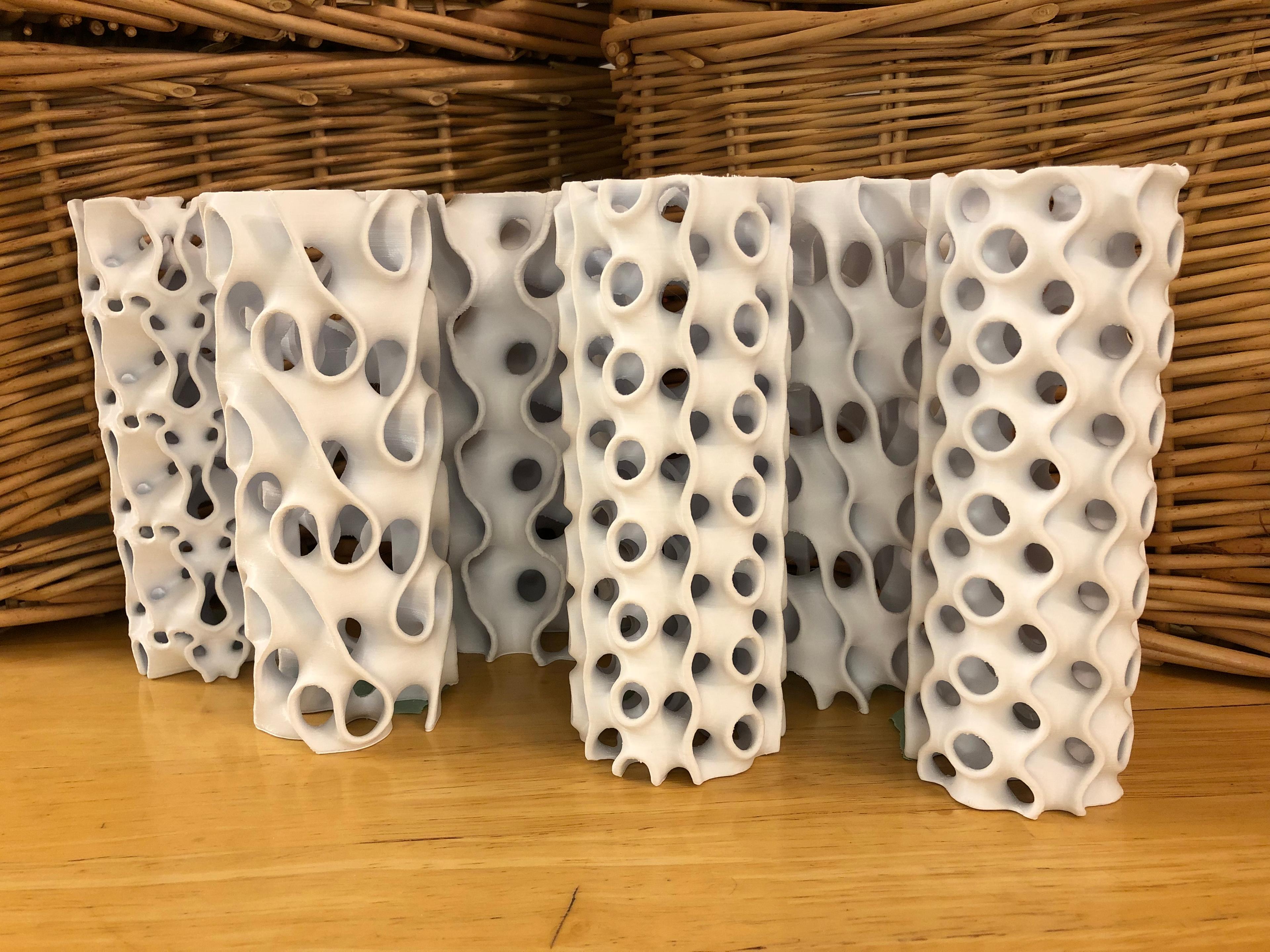 Six Minimal Surface Vases 3d model