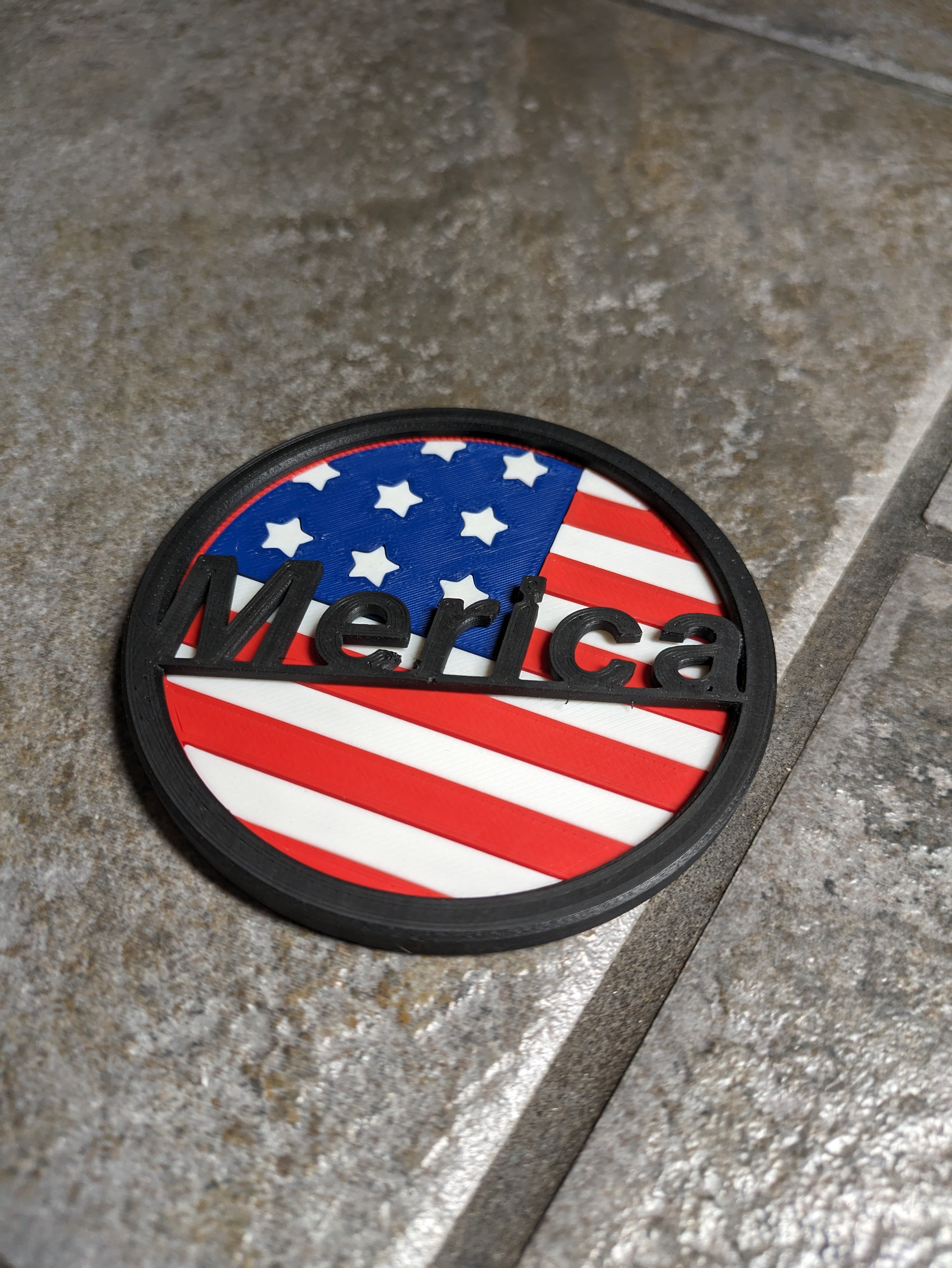 Merica Coaster 3d model
