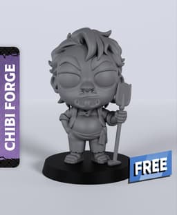 Male Villager - With Free Dragon - 5e DnD Inspired for RPG and Wargamers 3d model