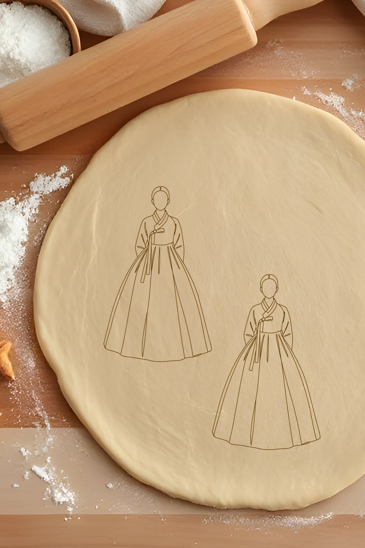 Korean Hanbook Cookie Cutter, Biscuit Cutter 3d model