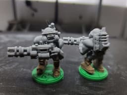 FHW Zorblin Space Orc Medium Armour with Minigun Repeater 3d model