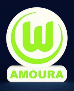 Wolfsburg F.C. Sign - LED Strip Compatible 3d model