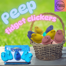 Peep Clicky Chicky Fidget and Keychain 3d model