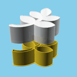 Branch with Leaves, nestable box (v1) 3d model