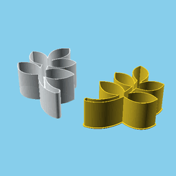 Branch with Leaves, nestable box (v1) 3d model