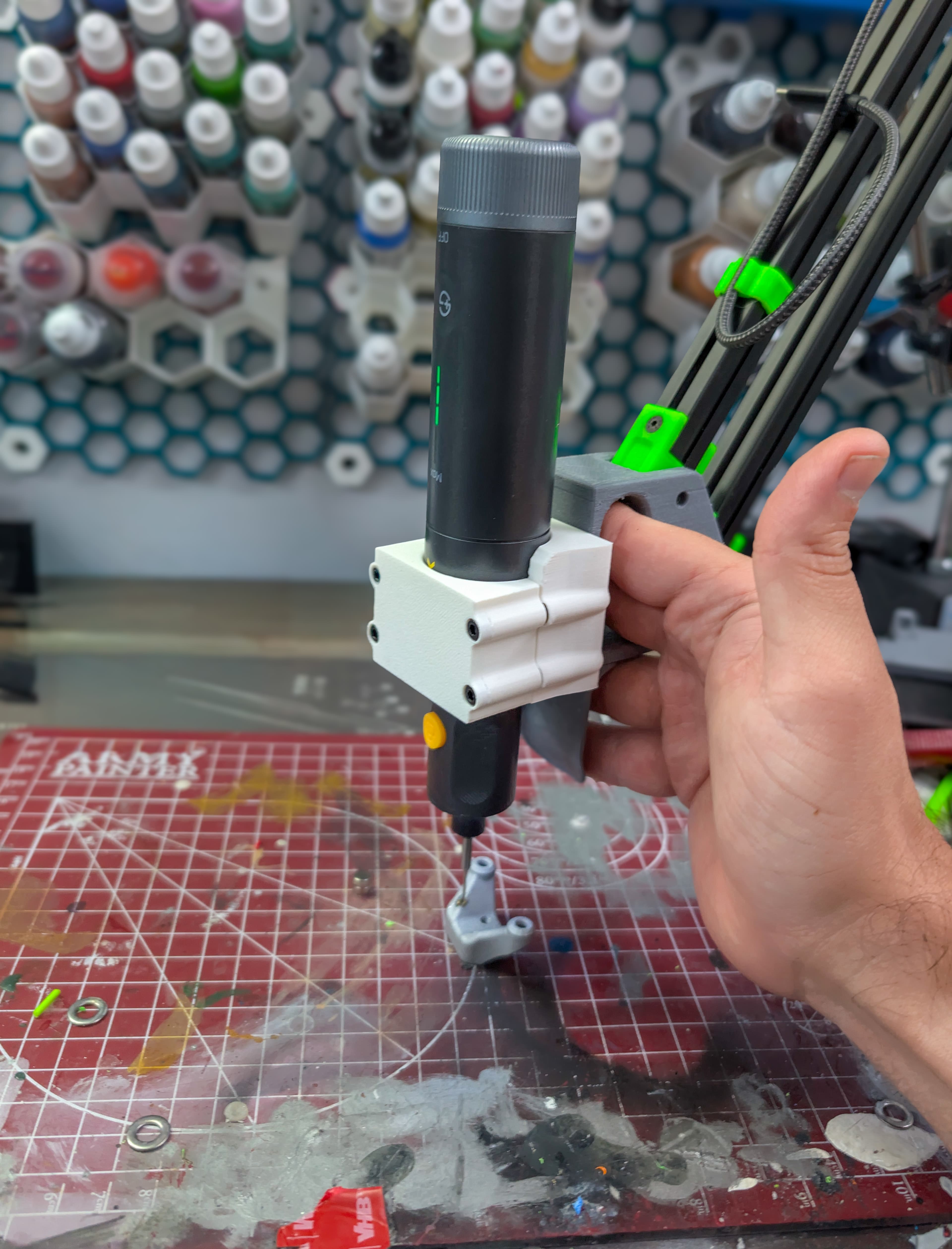 FRAKS Flexarm - Fanttik F2 Pro Rotary Tool Mount 3d model