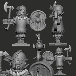 Viking Training Target Dummy 3d model