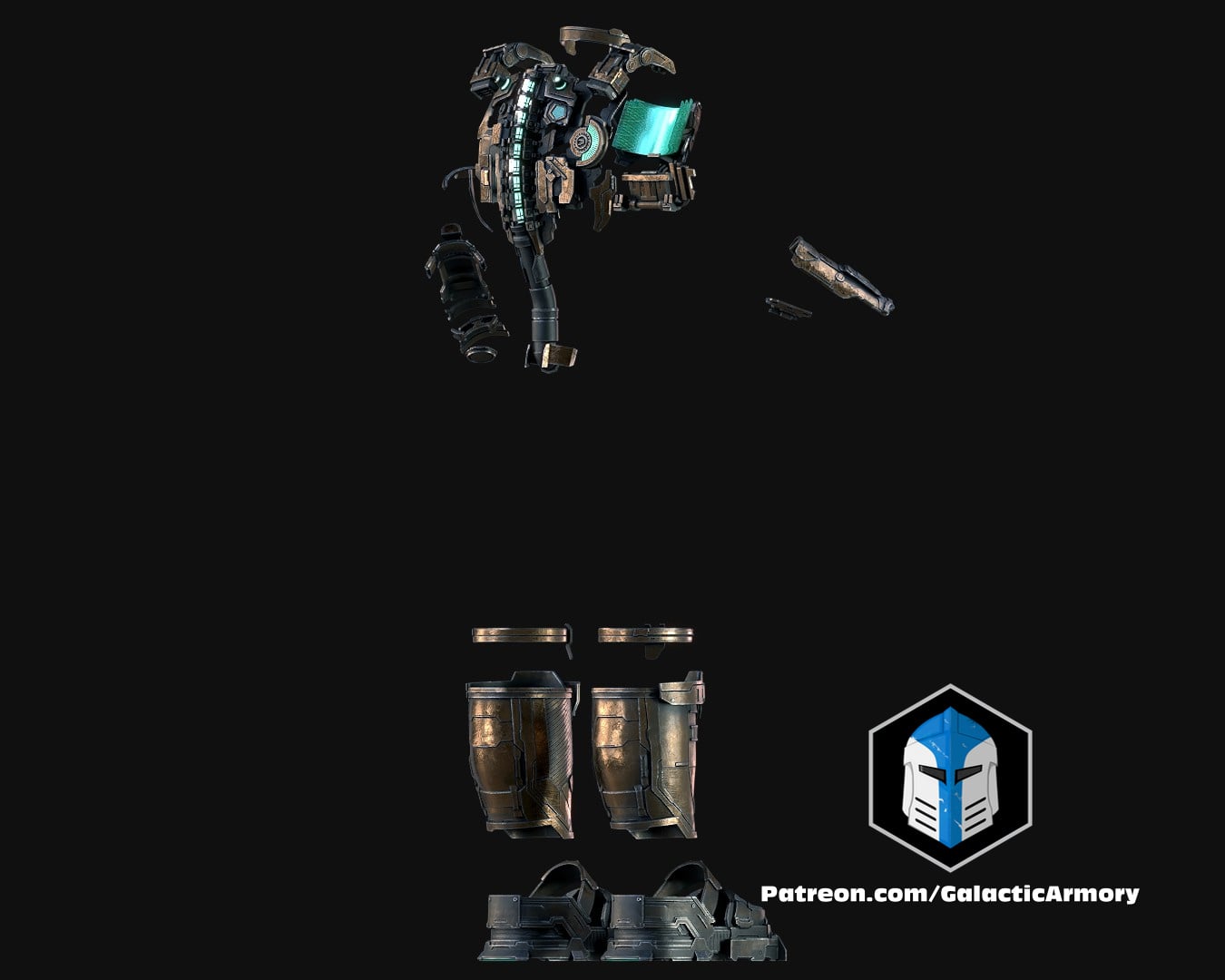 Isaac Clarke Level 1 Engineer Armor - 3D Print Files 3d model