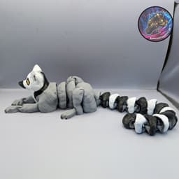 flexi ring tailed lemur 3d model