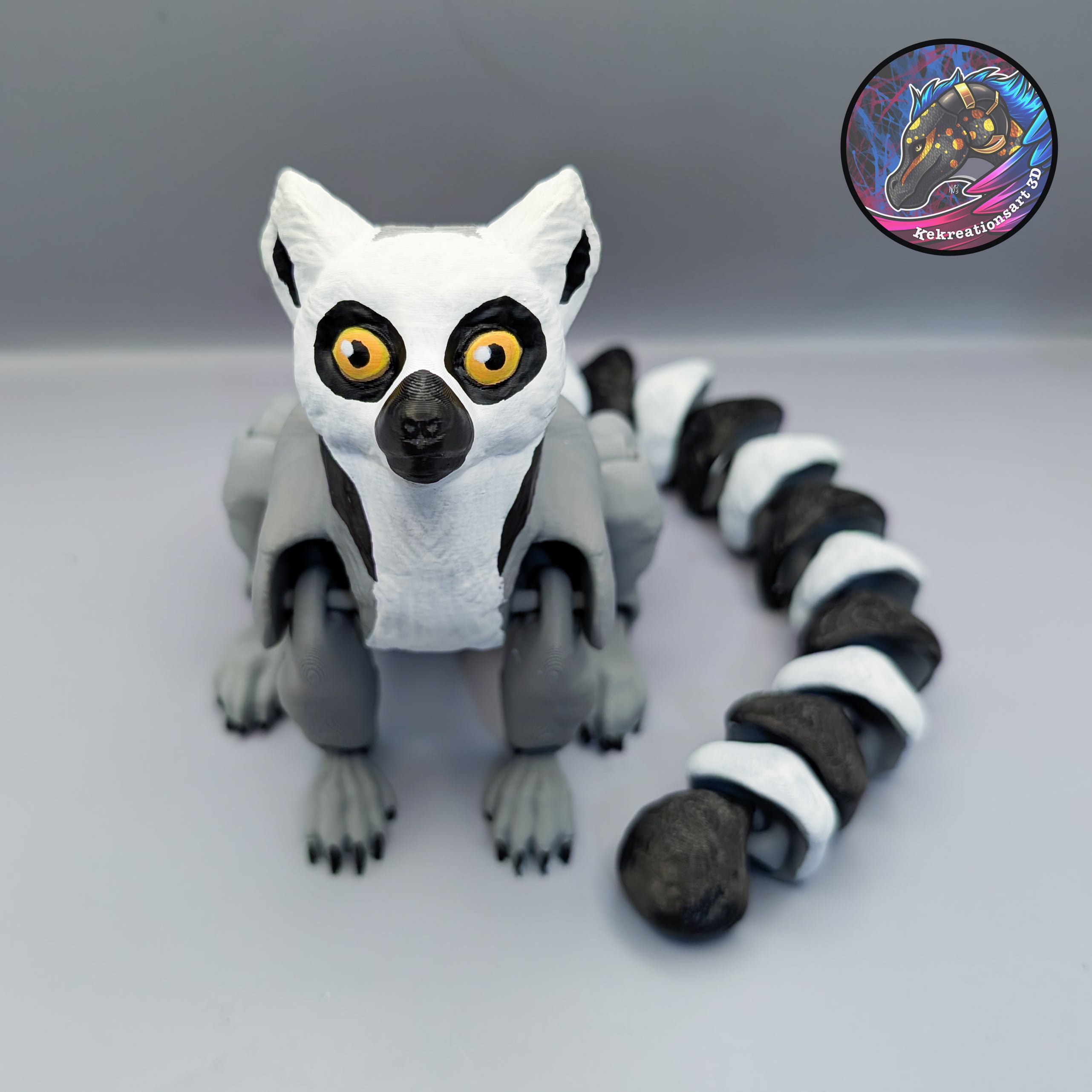 flexi ring tailed lemur 3d model