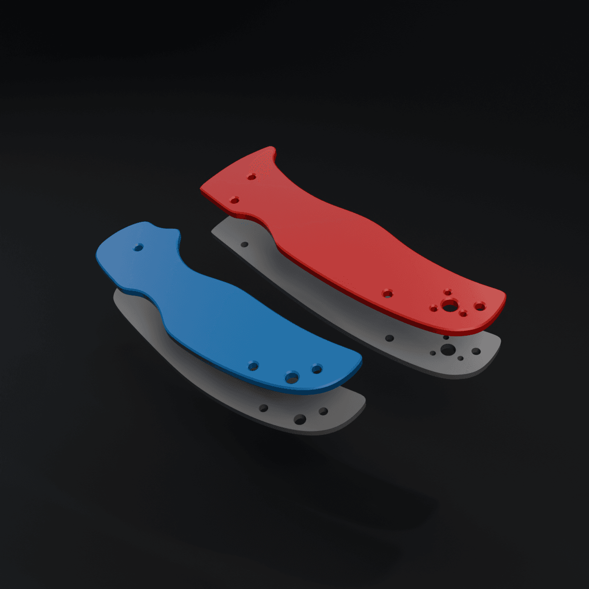 Knife handle prototypes 3d model