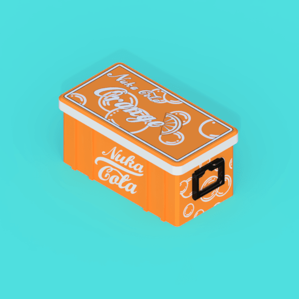 Fallout Nuka Cola Orange Cooler Stash Box 3d model
