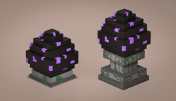 Ender Dragon Egg + 3 Stands 3d model