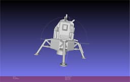 Apollo LM Lander Printable Board Game Scale Space Race Micro Miniature 3d model