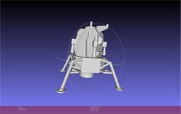 Apollo LM Lander Printable Board Game Scale Space Race Micro Miniature 3d model