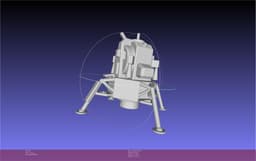 Apollo LM Lander Printable Board Game Scale Space Race Micro Miniature 3d model