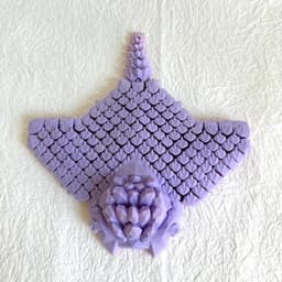 Flexi Cute Crystal Manta Ray 3d model