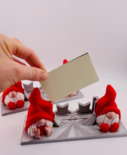 Christmas Gnome Business Card Holder 3d model