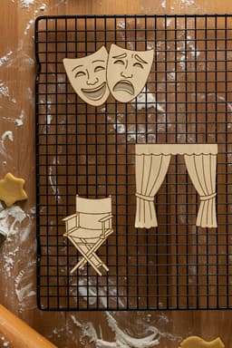 Theater Set Cookie Cutter, Biscuit Cutter 3d model