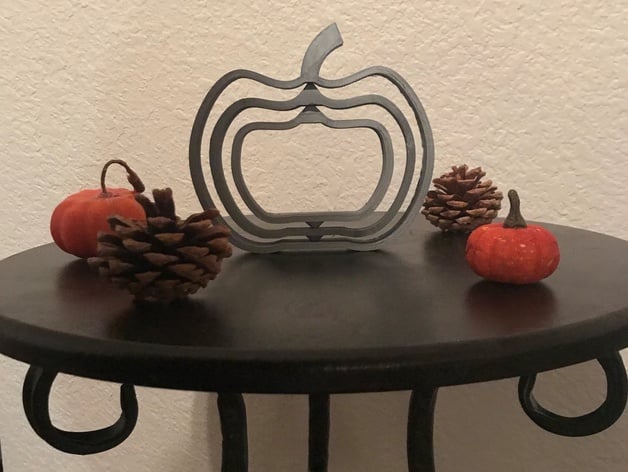 Fall/Halloween Spinning Pumpkin Decoration 3d model