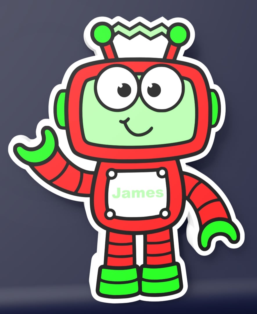 Cute Robot – LED Strip compatible 3d model
