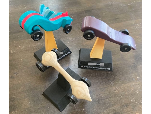 Scout Pinewood Derby Car Trophy 3d model