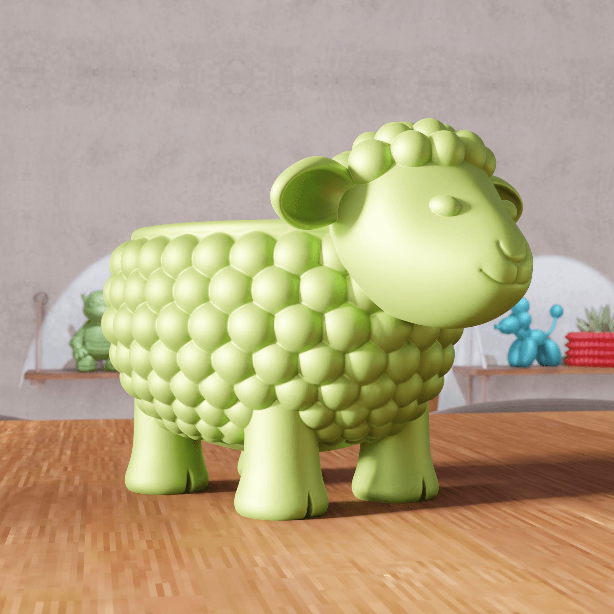 Sheep Planter and Multi-Purpose Organizer 3d model