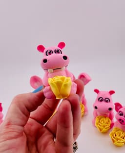 Mother's Day Roseables Hippo 3d model