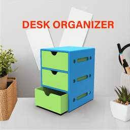 Drawer Desk Organizer, 3 Parts Organizer, Desk and Office Organization, Desk - Desktop - Personal 3d model