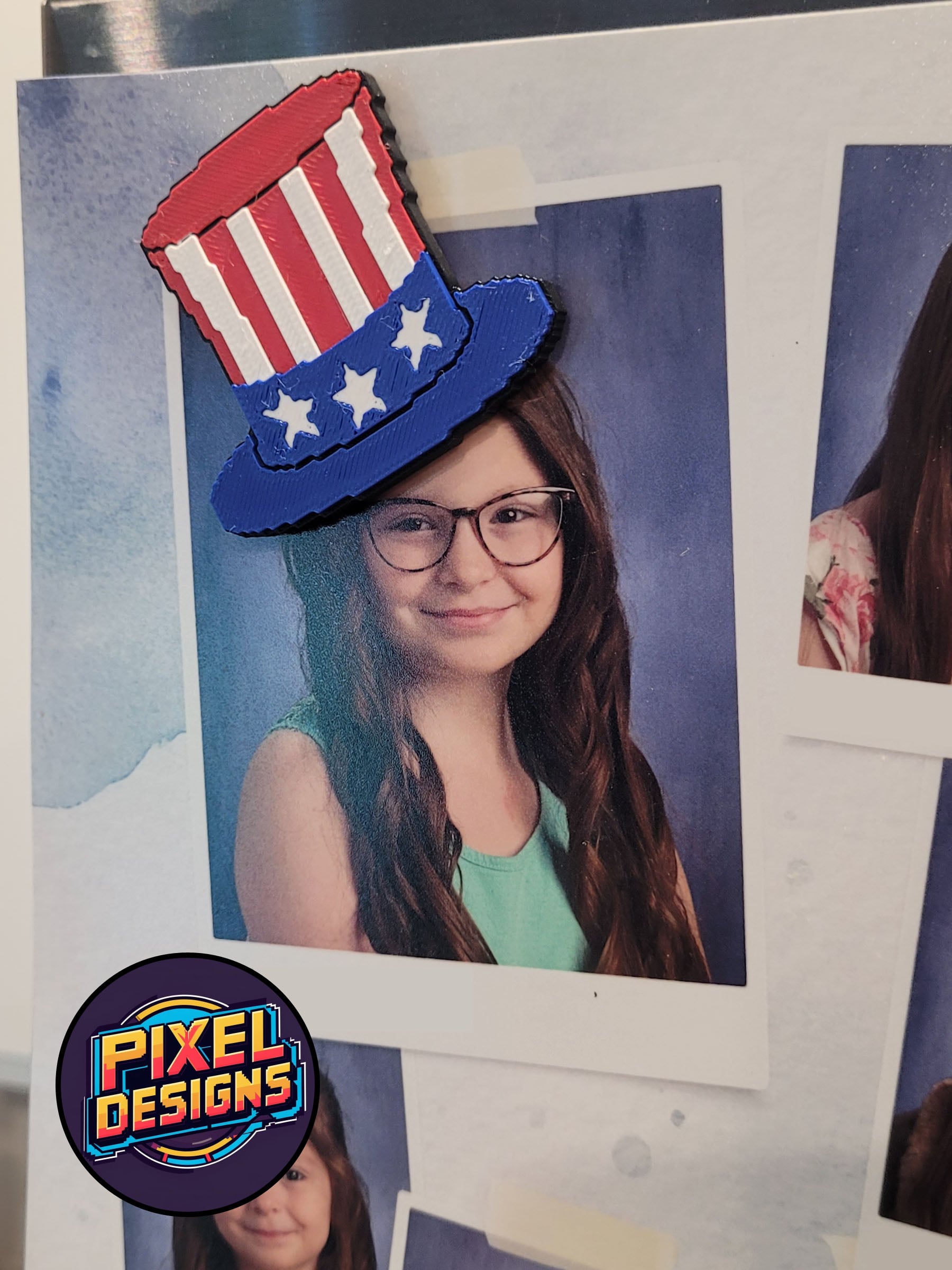 July 4th Pixel Art 3d model