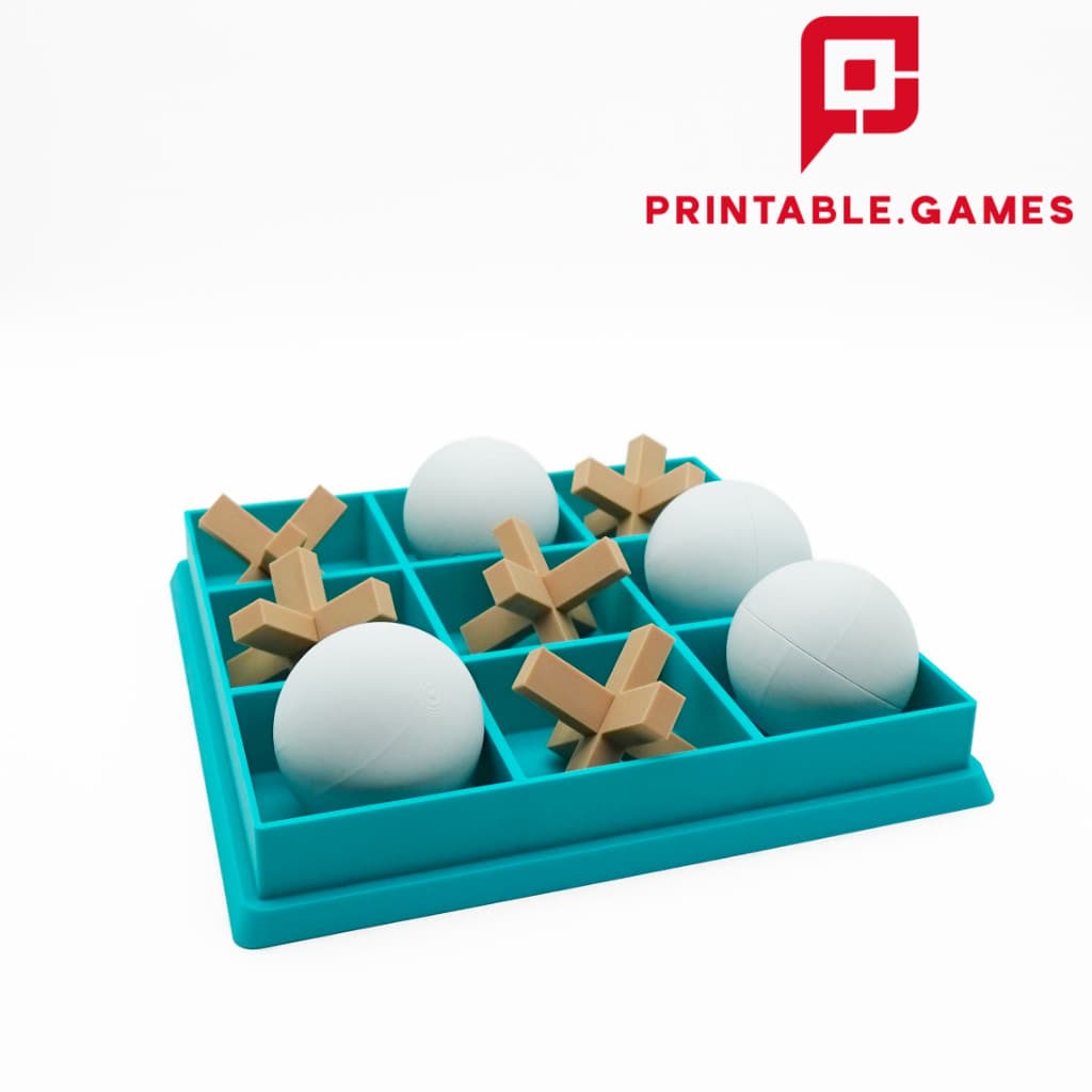 TIC TAC TOE GAME - MODERN 3d model