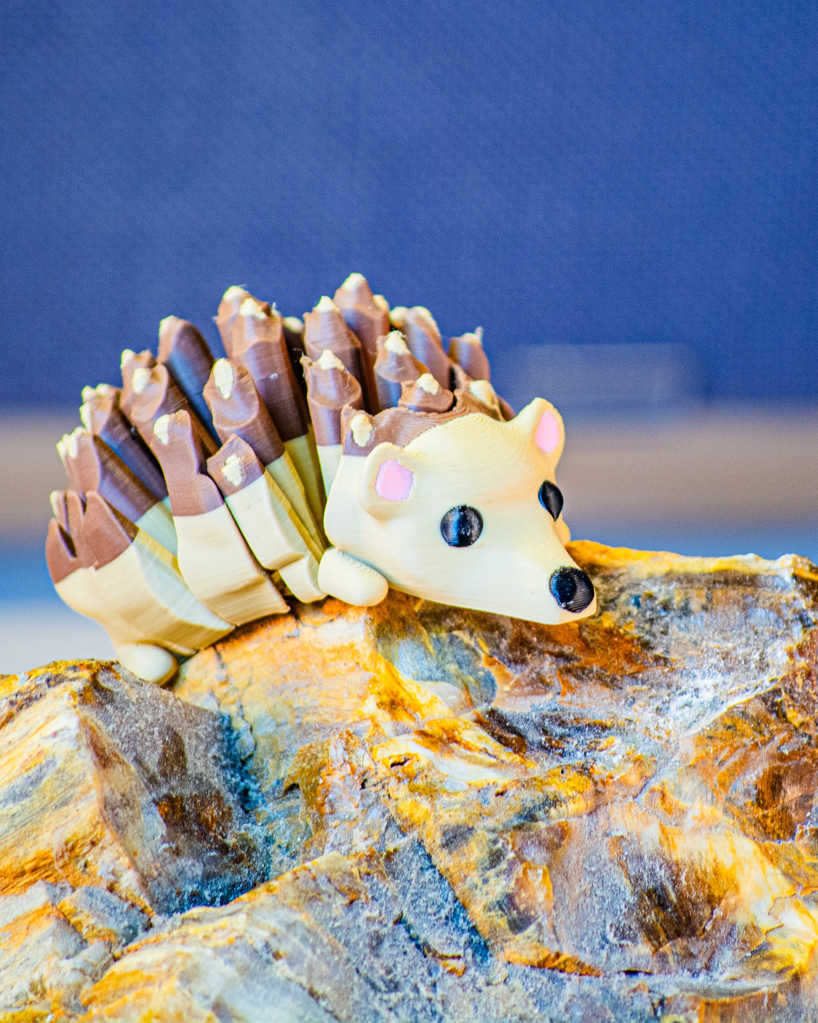 Floppy Hedgehog - Articulating flexi hedgehog 3d model