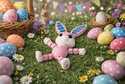 Flexi Easter Bunny — Articulated Fidget Toy Rabbit 3d model