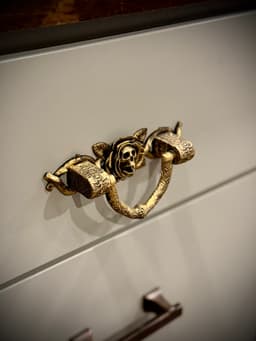 gothic rose drawer handle 3d model
