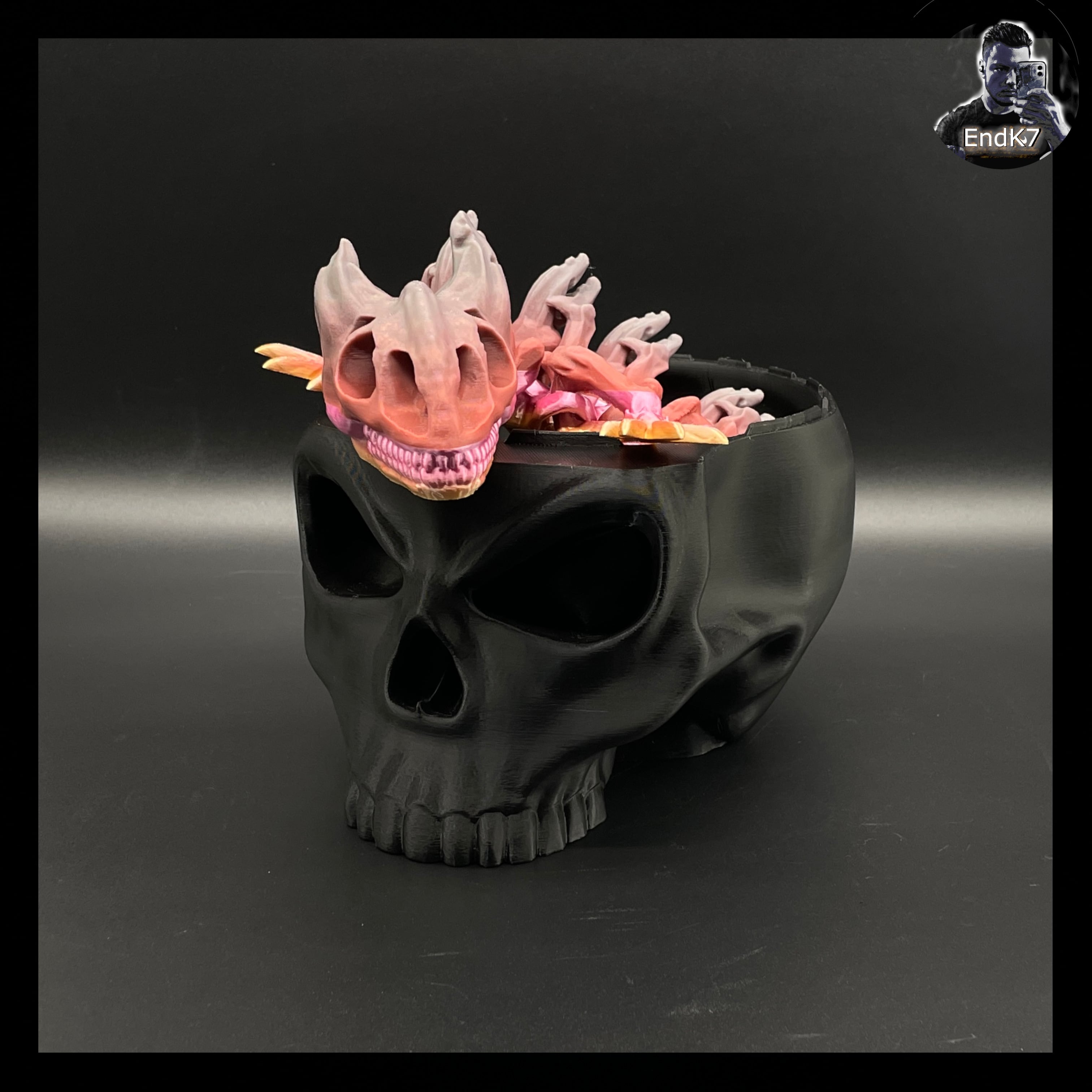 Skull Container Box 3d model
