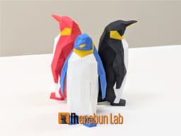 Low Poly Penguin Magnet Puzzle (No supports, no AMS) 3d model