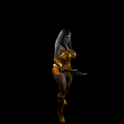 Female Roman Warrior v2.0 3d model