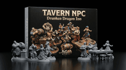 FREE PROPS Table Fantasy Miniatures 32mm STL for TTRPG 3d model