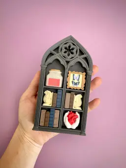 Gothic Library No.1 Multi and Single Clicker Keychain Fidget Toy Bundle 3d model