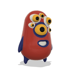 Funky Alien 3d model