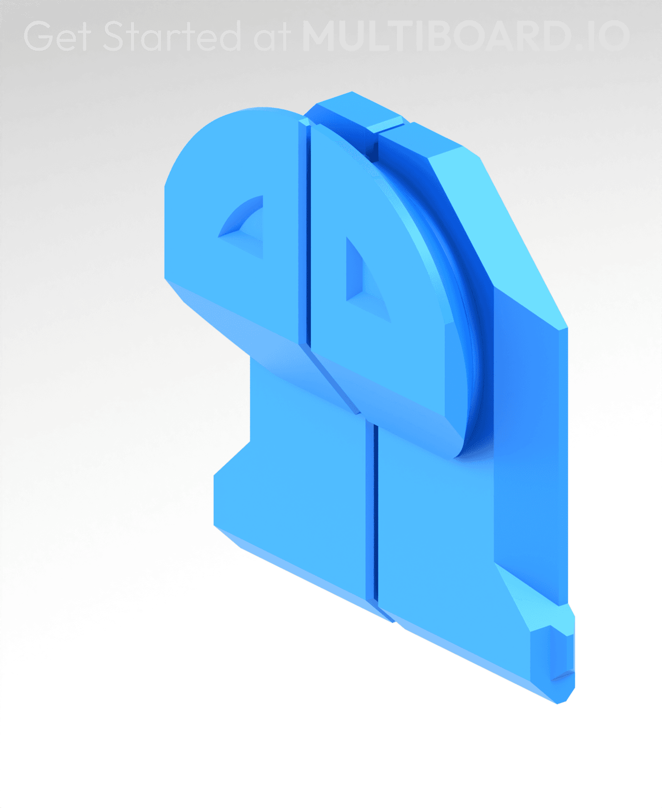 O Half Fix Point - 0.5 LU Bin Fit - OI Fold-In Locked Lite Rail (0.5 MU Rail) 3d model