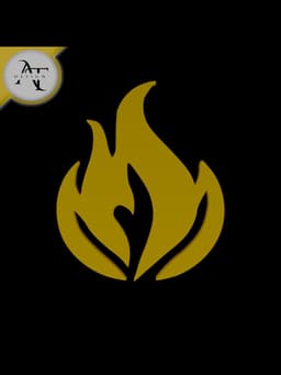 Simple Flame Symbol - 2D Art 3d model