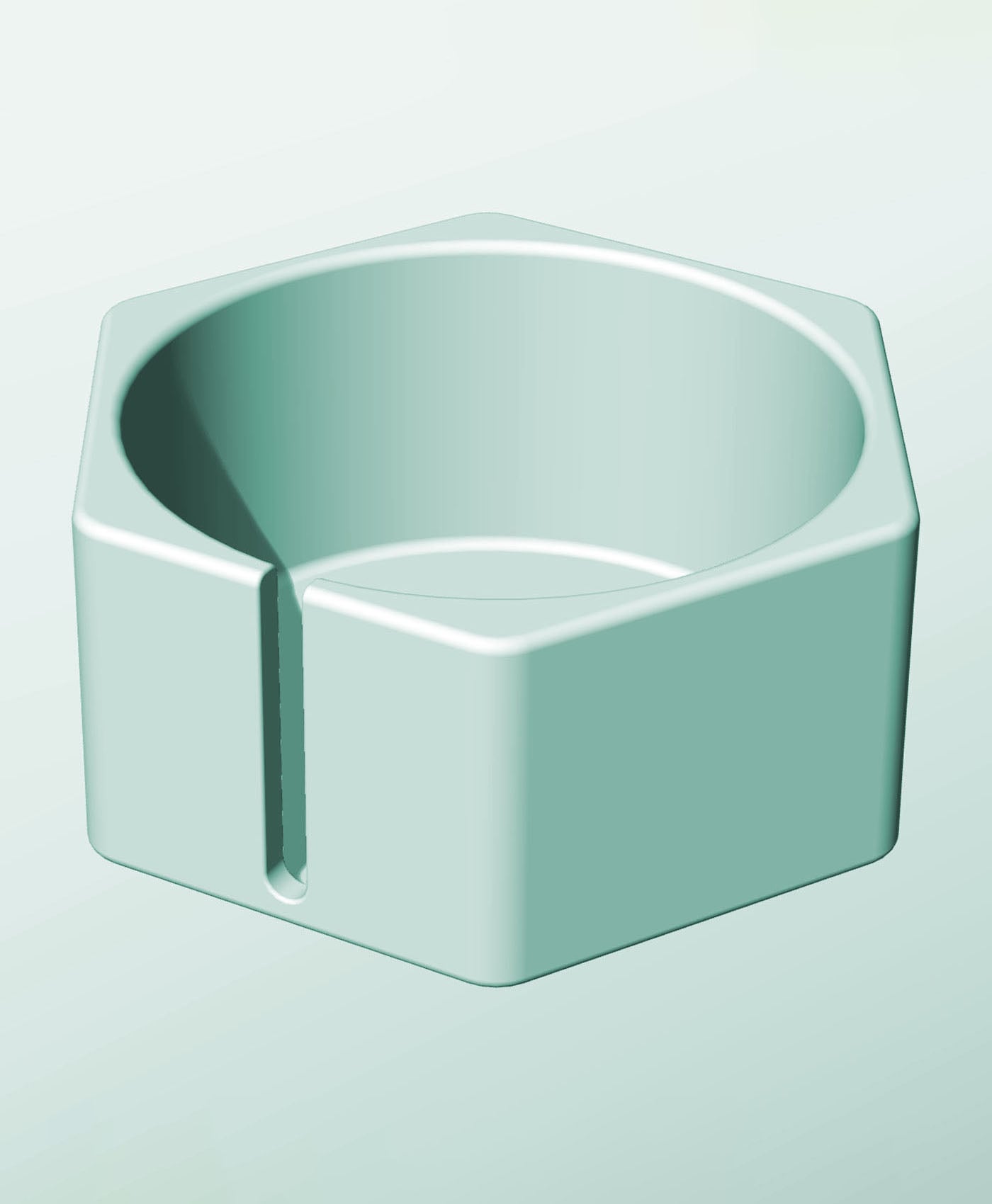 CH162-85-S Modular slotted component container modern decor 3d model