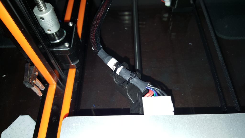 Anet E12 Heat Bed Cable Holder (Support) 3d model