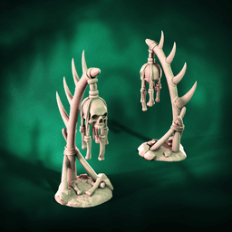 Bone Totems | Horror Scatter Markers 3d model